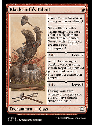 Blacksmith's Talent | Inglés | NM | BLB