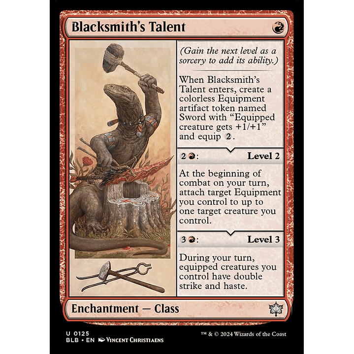 Blacksmith's Talent | Inglés | NM | BLB 1