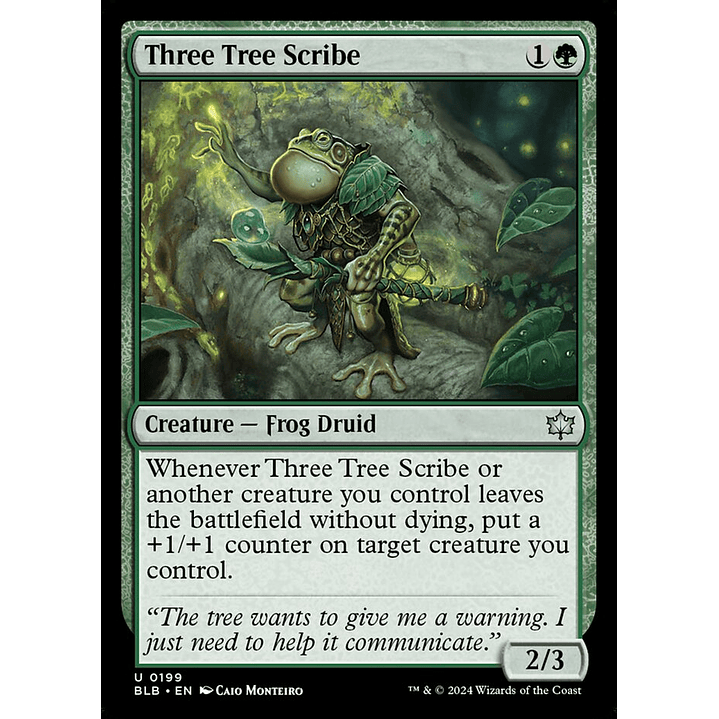 Three Tree Scribe | Inglés | NM | BLB 1