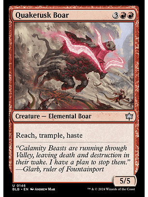 Quaketusk Boar | Español | NM | BLB