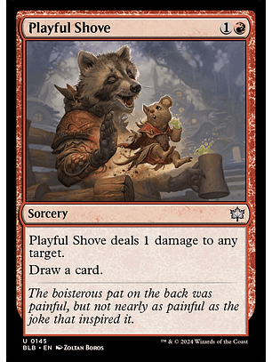 Playful Shove (foil) | Español | NM | BLB