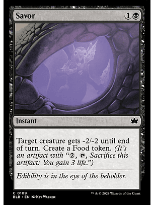 Savor | Inglés | NM | BLB