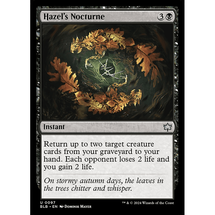 Hazel's Nocturne | Español | NM | BLB 1