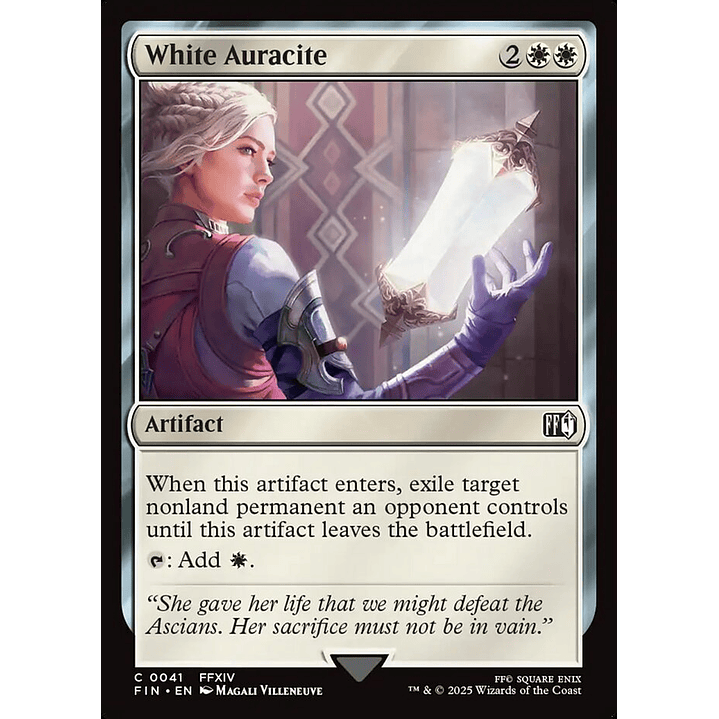White Auracite (foil) | Español | NM | FIN 1