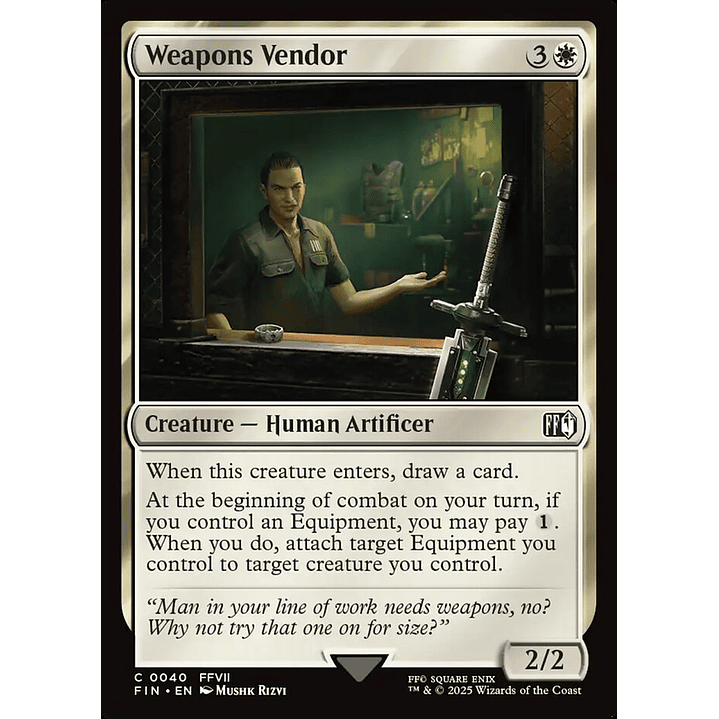 Weapons Vendor (foil) | Español | NM | FIN 1