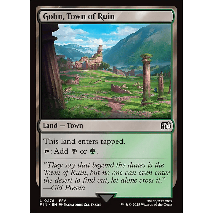 Gohn, Town of Ruin | Inglés | NM | FIN 1