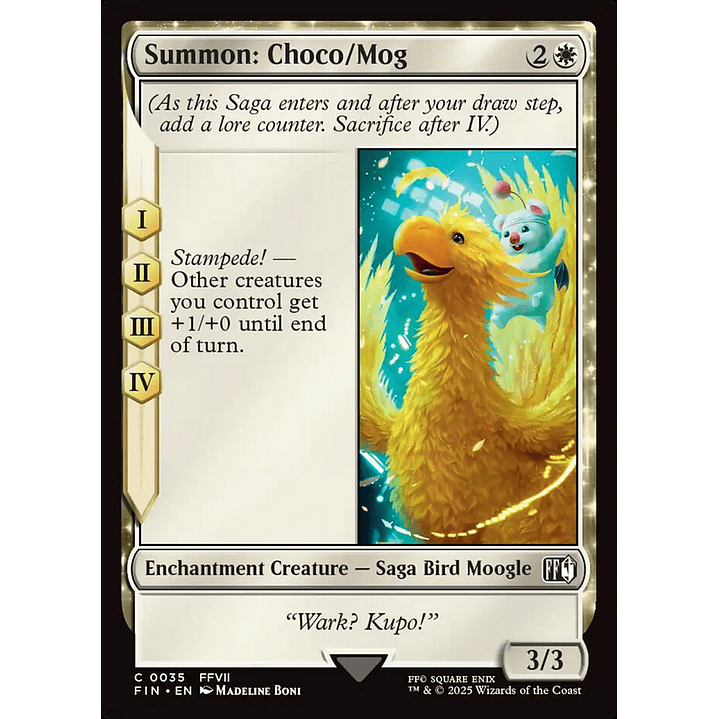 Summon: Choco/Mog (foil) | Inglés | NM | FIN 1