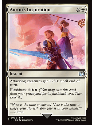 Auron's Inspiration (foil) | Inglés | NM | FIN