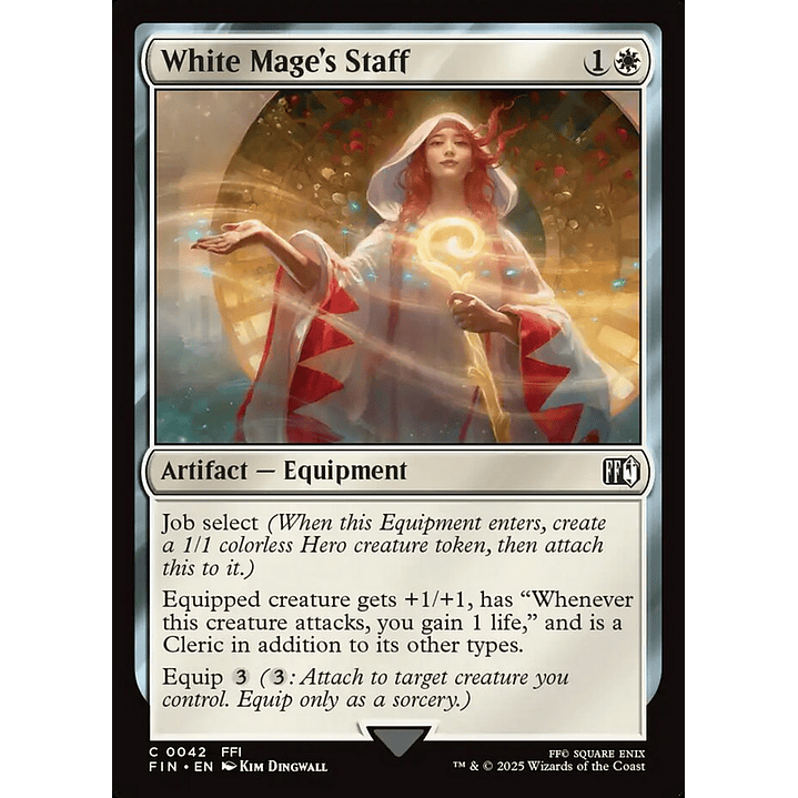 White Mage's Staff (foil) | Inglés | NM | FIN 1