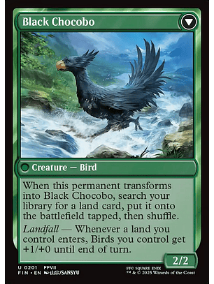 Sidequest: Raise a Chocobo // Black Chocobo | Inglés | NM | FIN