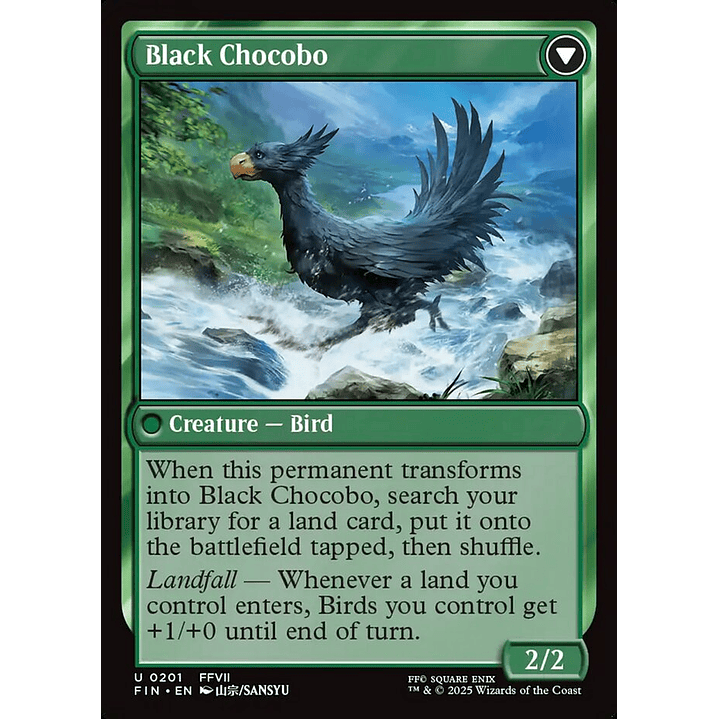 Sidequest: Raise a Chocobo // Black Chocobo | Inglés | NM | FIN 2