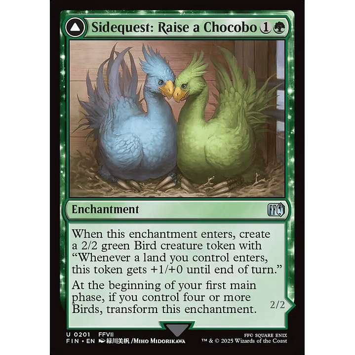 Sidequest: Raise a Chocobo // Black Chocobo | Español | NM | FIN 1