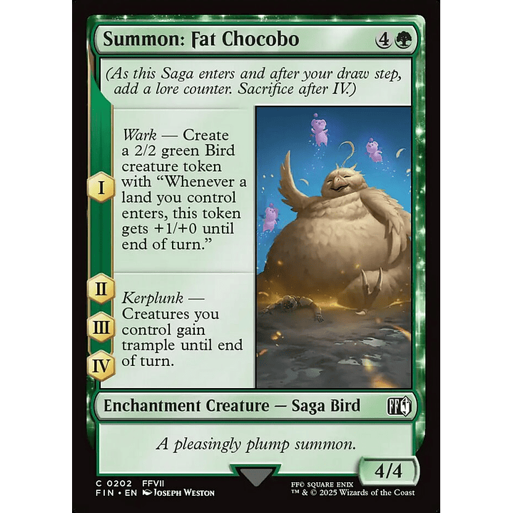 Summon: Fat Chocobo | Español | NM | FIN 1