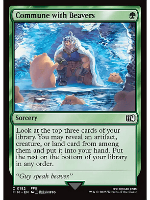 Commune with Beavers (foil) | Español | NM | FIN