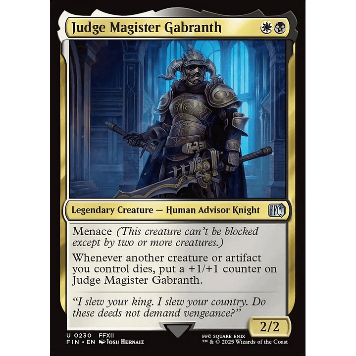 Judge Magister Gabranth (foil) | Inglés | NM | FIN 1