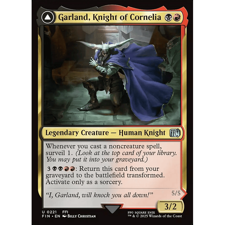 Garland, Knight of Cornelia // Chaos, the Endless (foil) | Inglés | NM | FIN 1