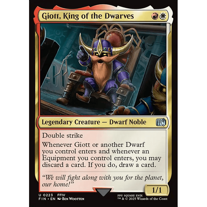 Giott, King of the Dwarves | Español | NM | FIN 1