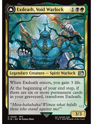 Exdeath, Void Warlock // Neo Exdeath, Dimension's End | Español | NM | FIN