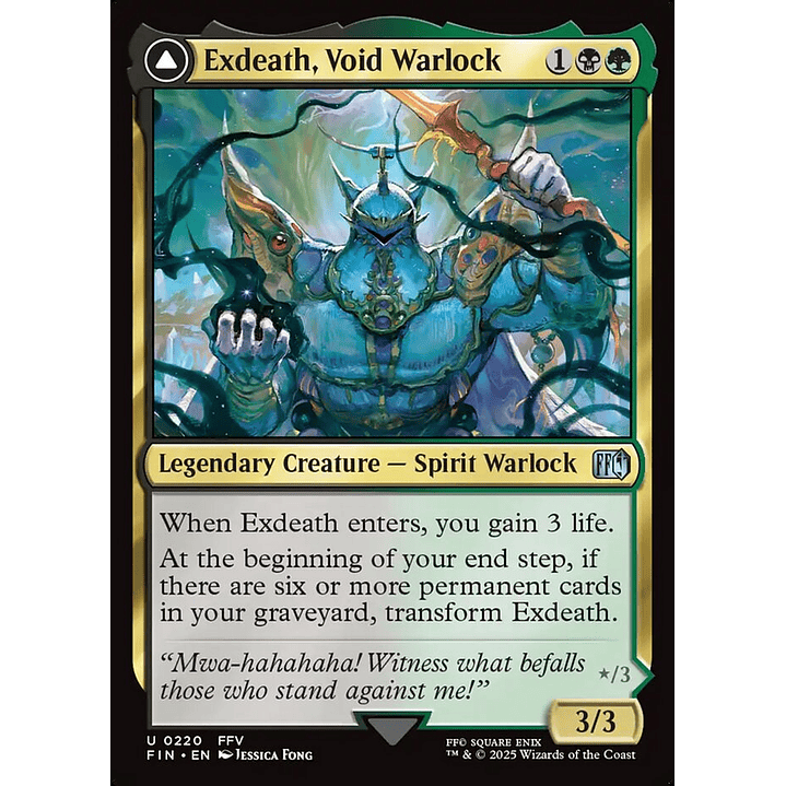 Exdeath, Void Warlock // Neo Exdeath, Dimension's End | Español | NM | FIN 1
