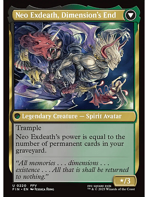 Exdeath, Void Warlock // Neo Exdeath, Dimension's End | Español | NM | FIN