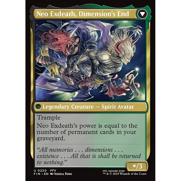 Exdeath, Void Warlock // Neo Exdeath, Dimension's End | Español | NM | FIN 2