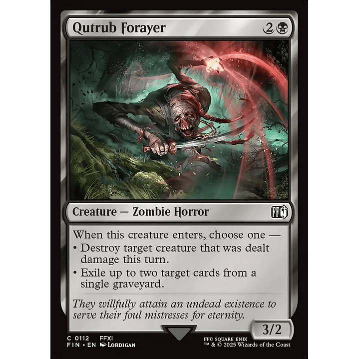 Qutrub Forayer | Inglés | NM | FIN 1