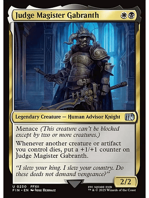 Judge Magister Gabranth | Español | NM | FIN