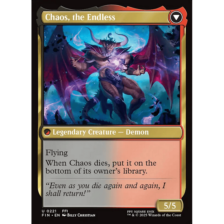 Garland, Knight of Cornelia // Chaos, the Endless | Español | NM | FIN 2