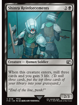 Shinra Reinforcements (foil) | Español | NM | FIN