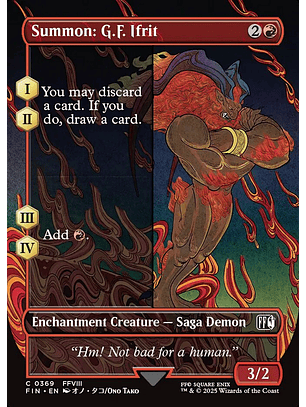 Summon: G.F. Ifrit (Borderless) | Inglés | NM | FIN