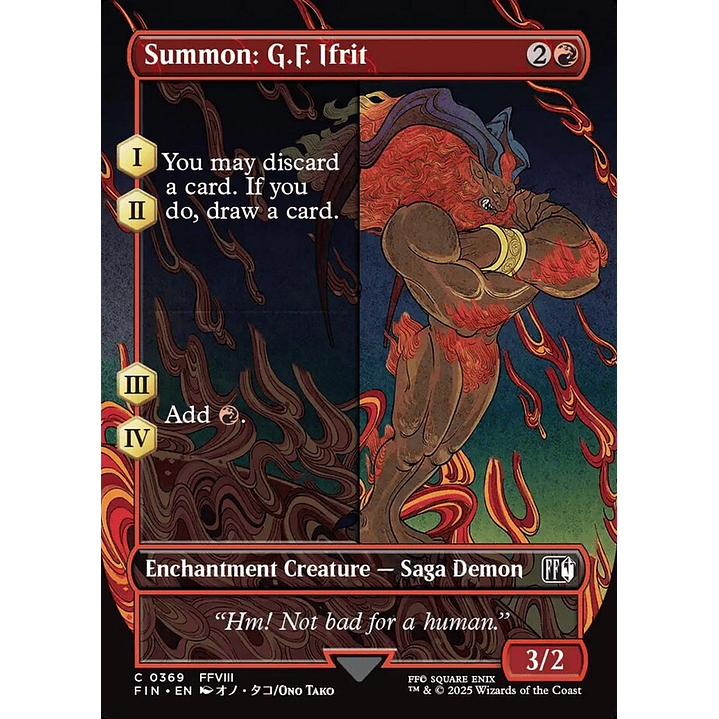 Summon: G.F. Ifrit (Borderless) | Inglés | NM | FIN 1
