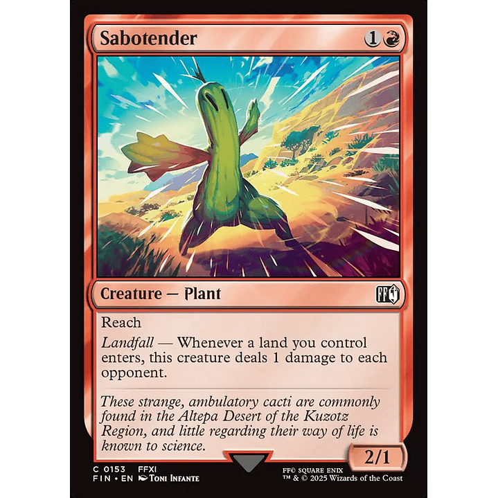 Sabotender | Inglés | NM | FIN 1