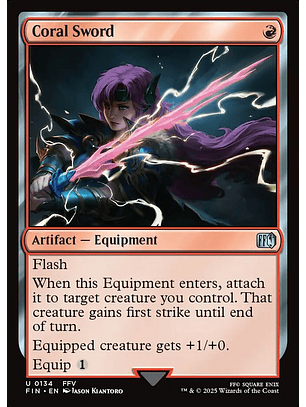 Coral Sword (foil) | Español | NM | FIN