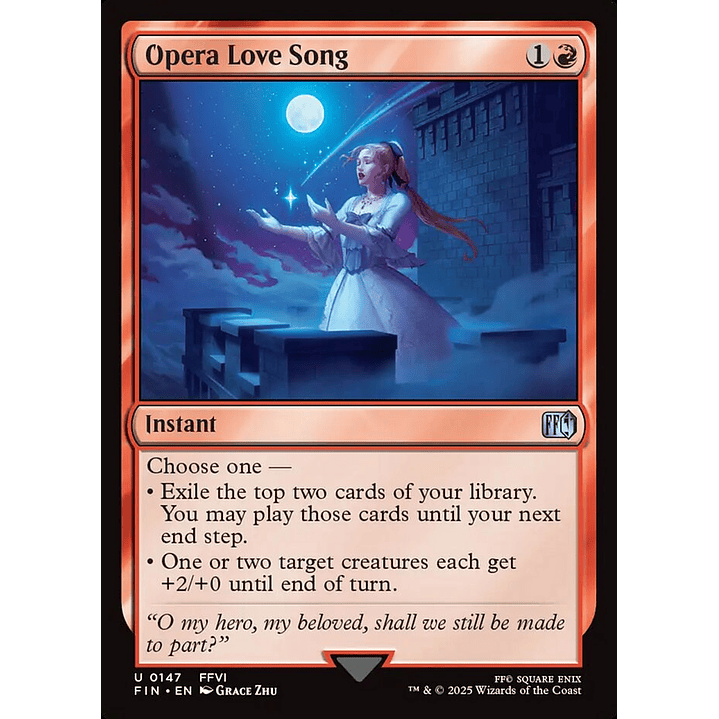 Opera Love Song | Español | NM | FIN 1