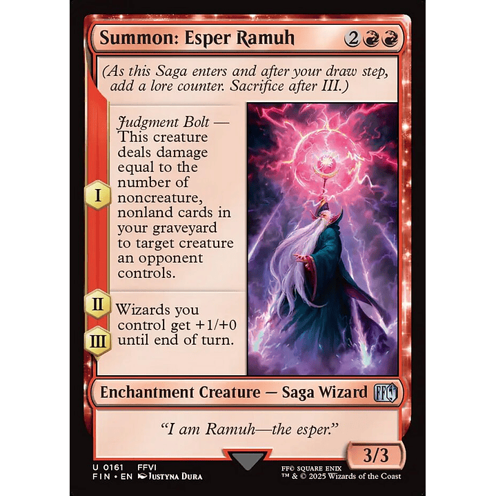 Summon: Esper Ramuh | Español | NM | FIN 1
