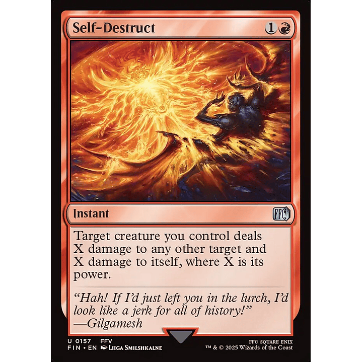 Self-Destruct (foil) | Español | NM | FIN 1