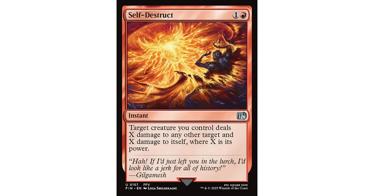 Self-Destruct | Español | NM | FIN