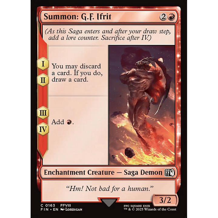 Summon: G.F. Ifrit | Español | NM | FIN 1
