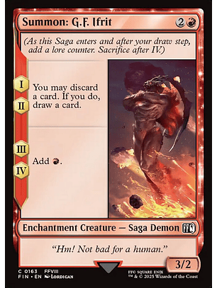 Summon: G.F. Ifrit (foil) | Español | NM | FIN
