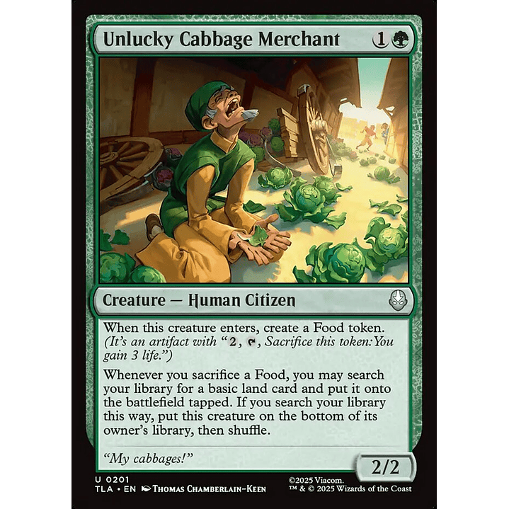Unlucky Cabbage Merchant | Inglés | NM | TLA 1