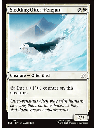 Sledding Otter-Penguin (foil) | Inglés | NM | TLE
