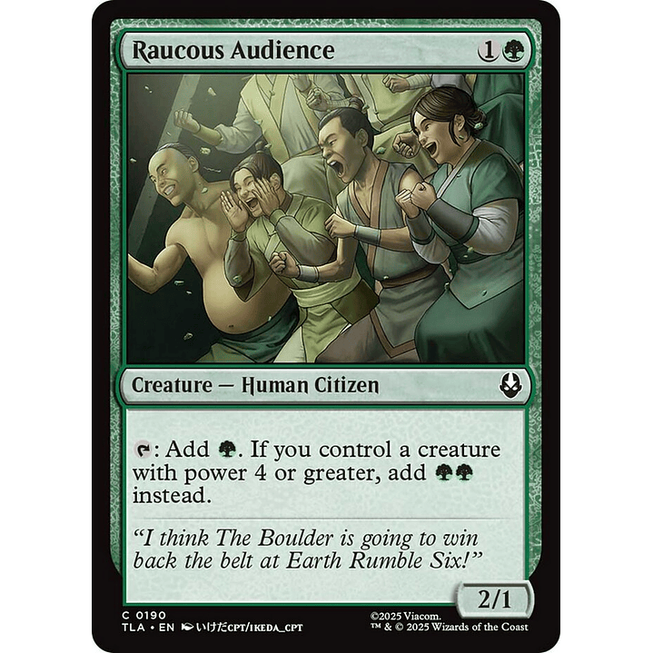 Raucous Audience | Inglés | NM | TLA 1