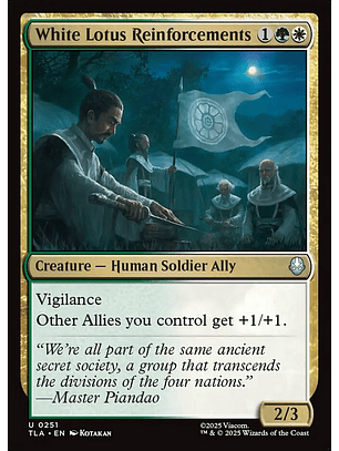 White Lotus Reinforcements | Inglés | NM | TLA