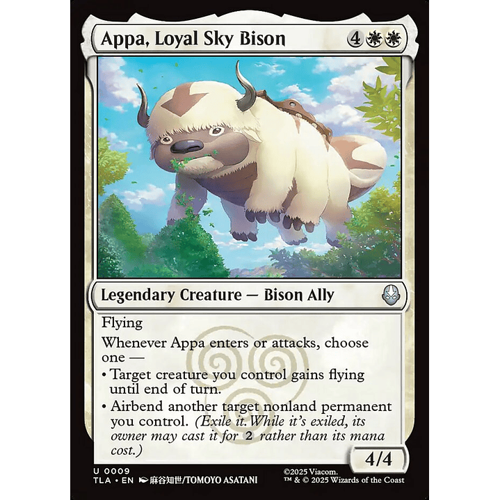 Appa, Loyal Sky Bison | Inglés | NM | TLA 1