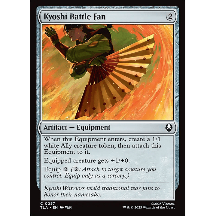 Kyoshi Battle Fan | Inglés | NM | TLA 1