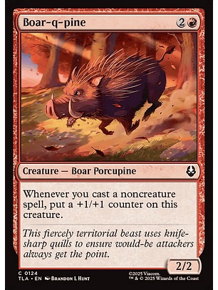 Boar-q-pine (foil) | Español | NM | TLA