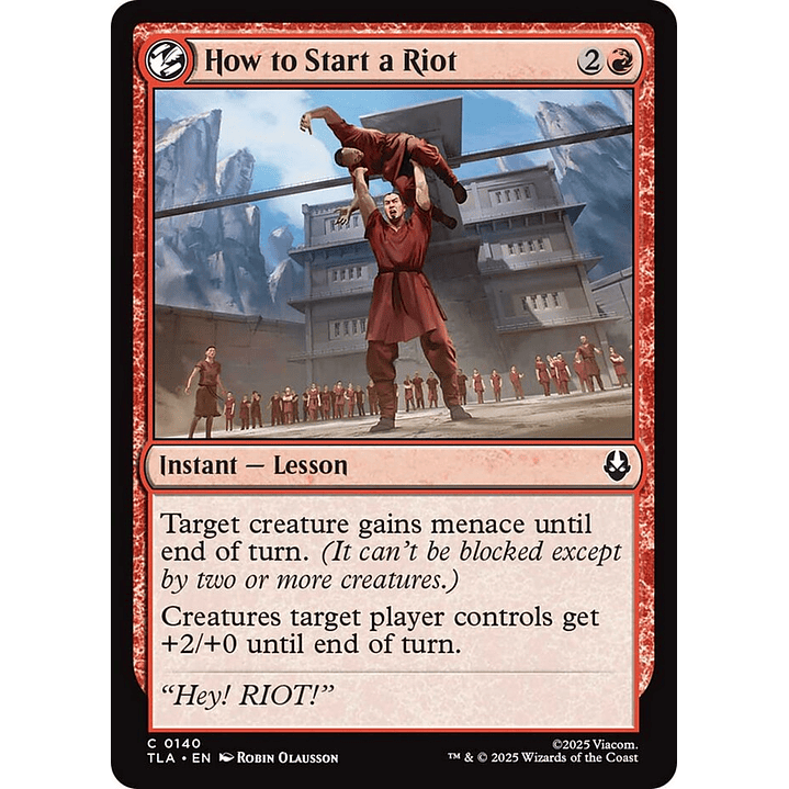 How to Start a Riot | Inglés | NM | TLA 1