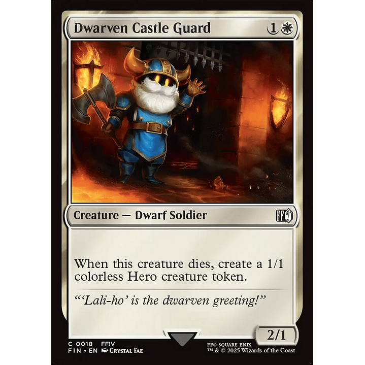 Dwarven Castle Guard | Inglés | NM | FIN 1