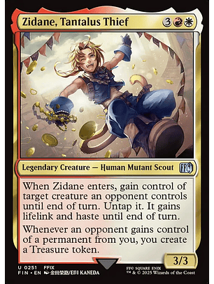 Zidane, Tantalus Thief | Inglés | NM | FIN