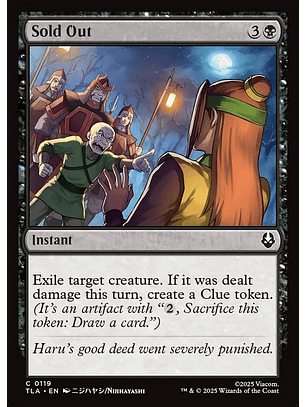 Sold Out (foil) | Inglés | NM | TLA